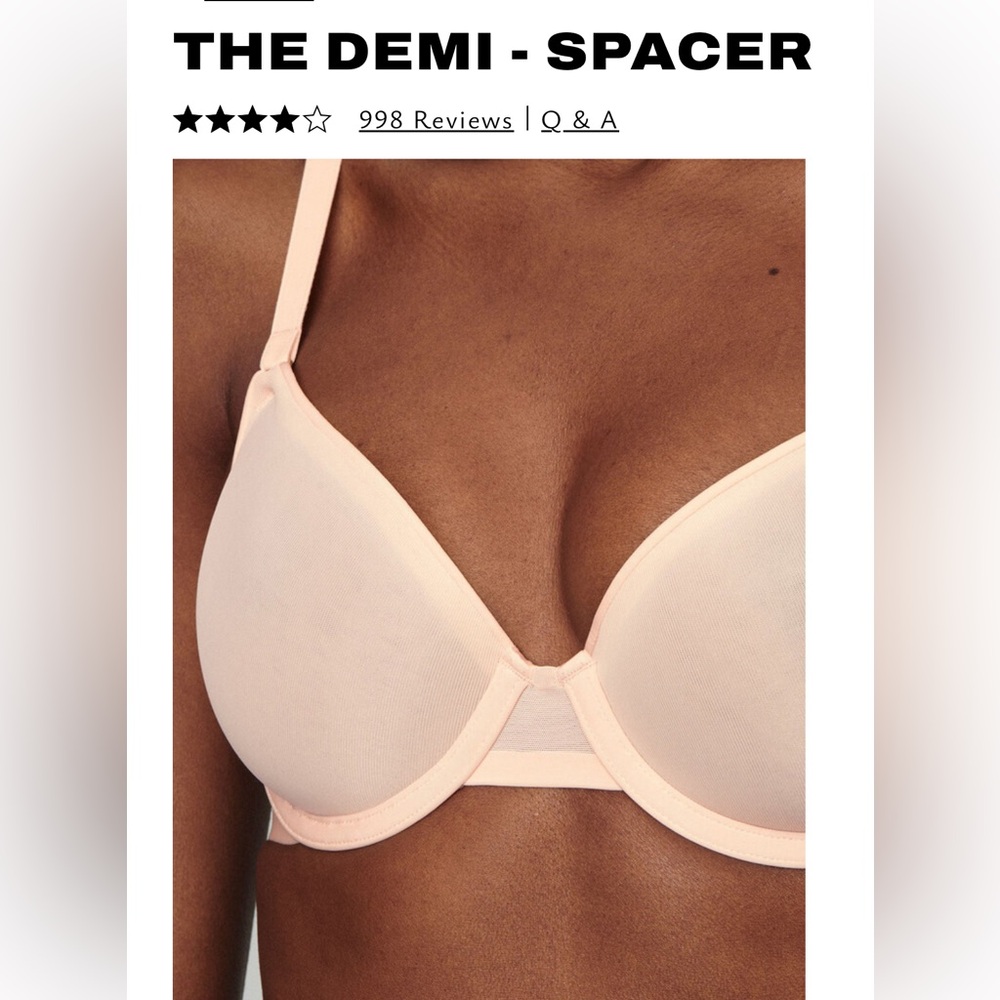 CUUP - The Demi Spacer 36E in Blush - NWT